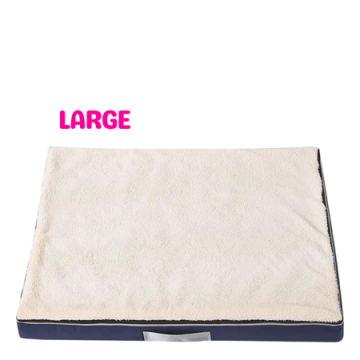 Lavish Pets Memory Foam Bed White (L)
